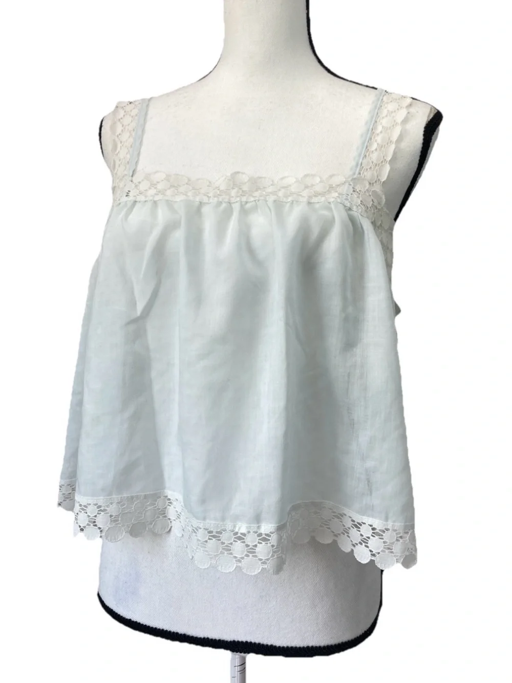 Cotton Tank Sleep PJ Top Lingerie Medium - Picture 3 of 15
